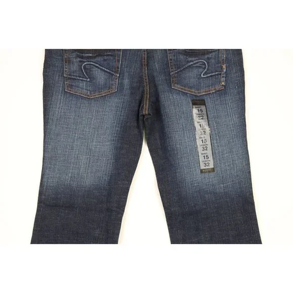 NOS Vintage Y2K Lot 29 Womens Size 15 Looney Tunes Wide Leg Flared Denim Jeans